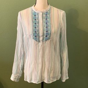 Talbots Peasant Blouse